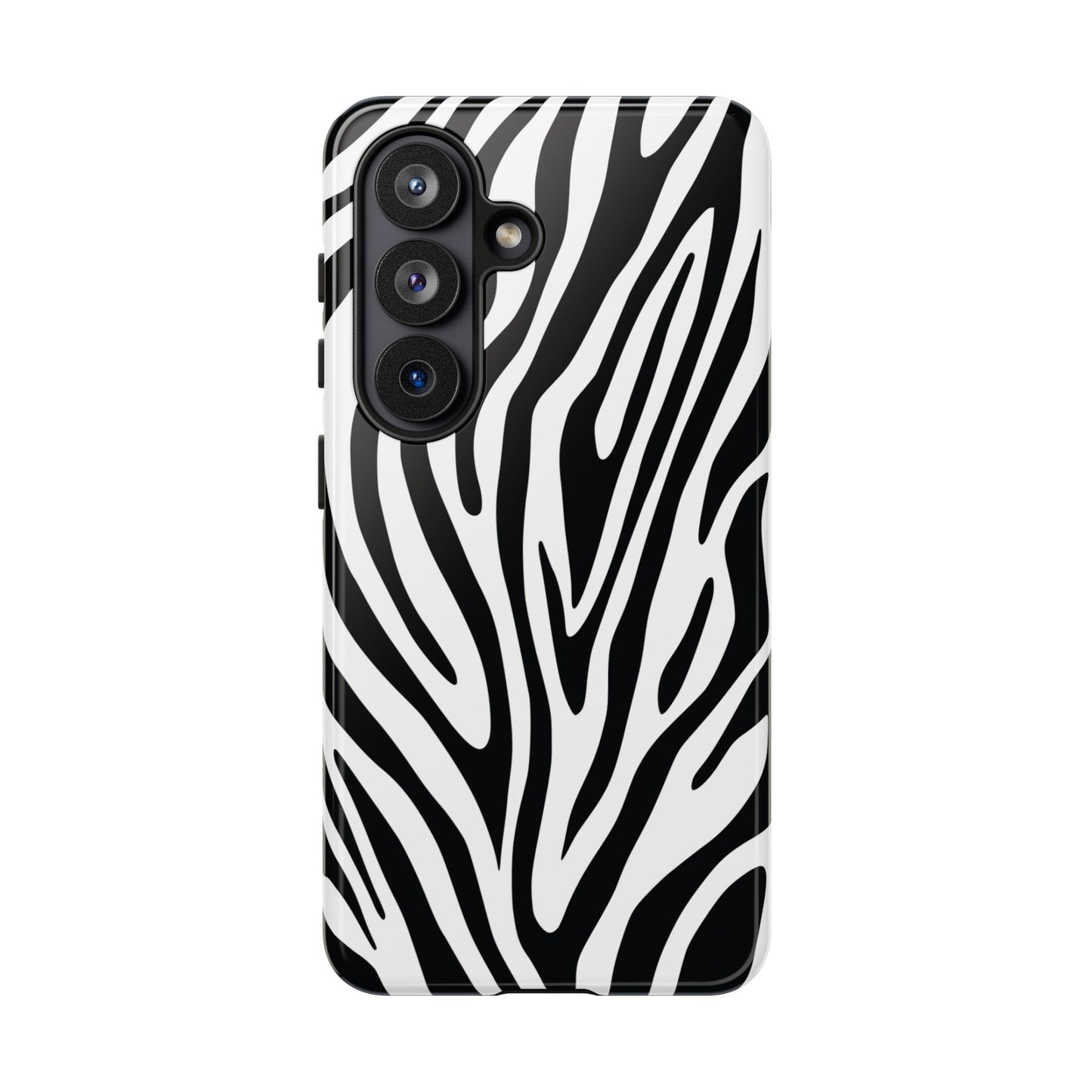 Classic Monochrome Tiger Print Phone Case