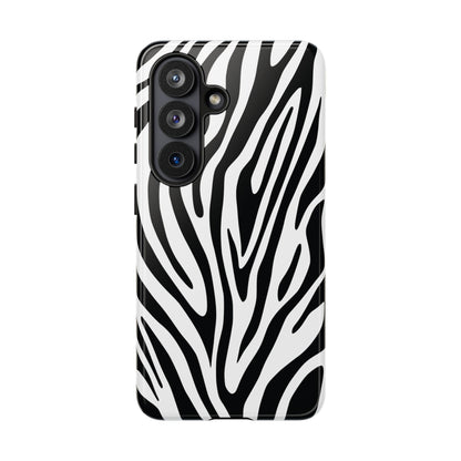 Classic Monochrome Tiger Print Phone Case