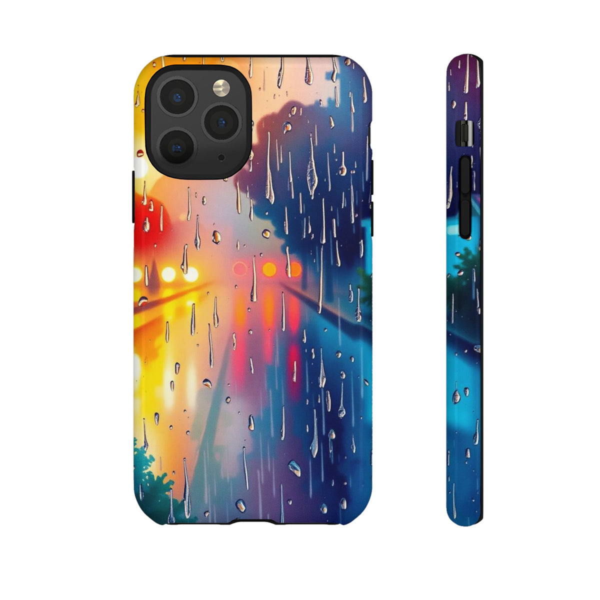 Electric Rain Watercolour Design Phone Case - Multicolor Phone Case - iPhone 11 Pro / Glossy