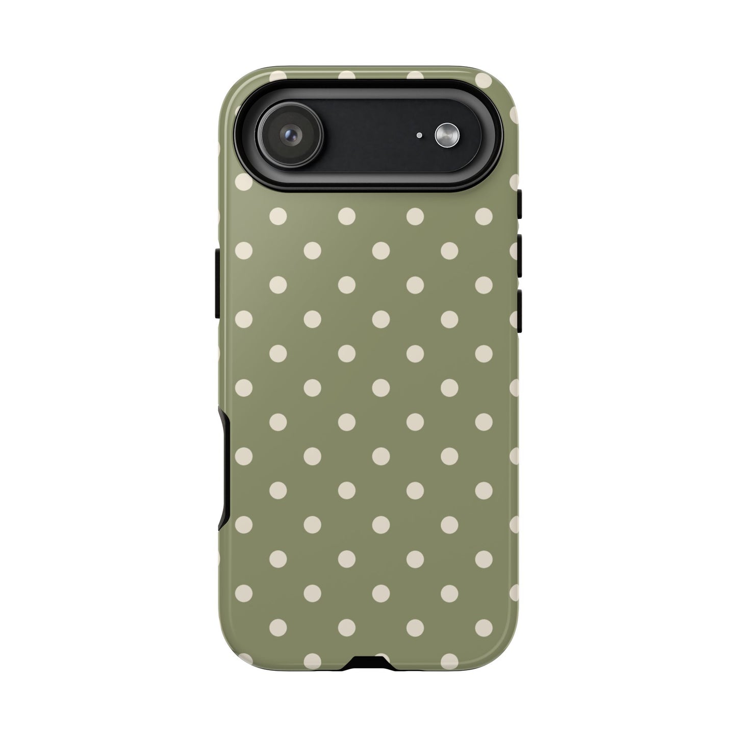 Green & White Dot Pattern Phone Case