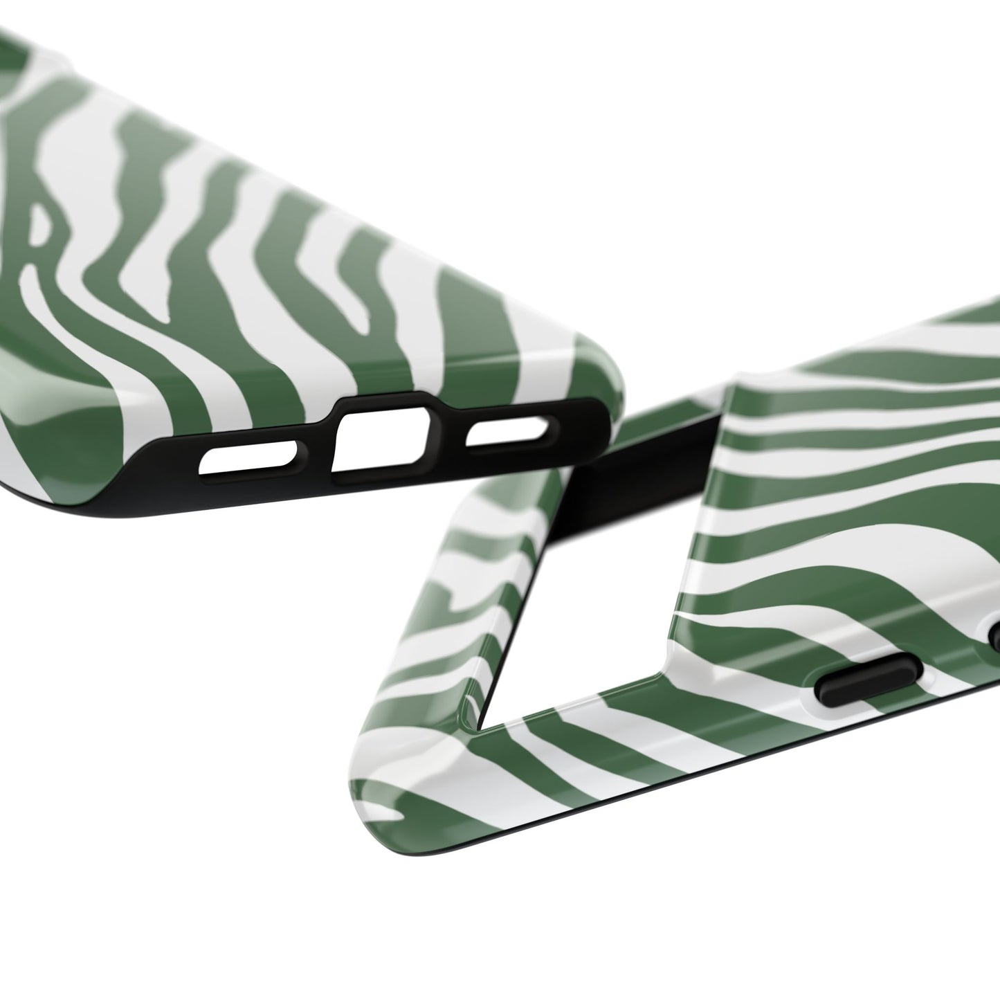 Modern Sage Zebra Print Phone Case