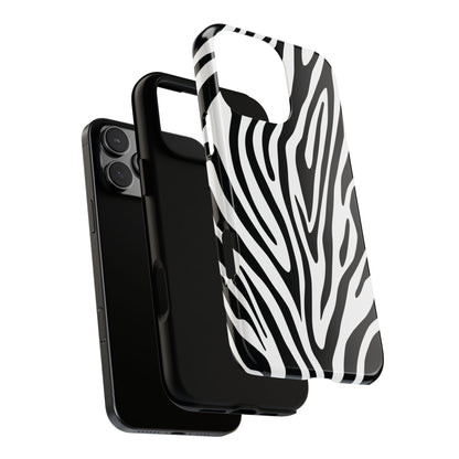 Classic Monochrome Tiger Print Phone Case