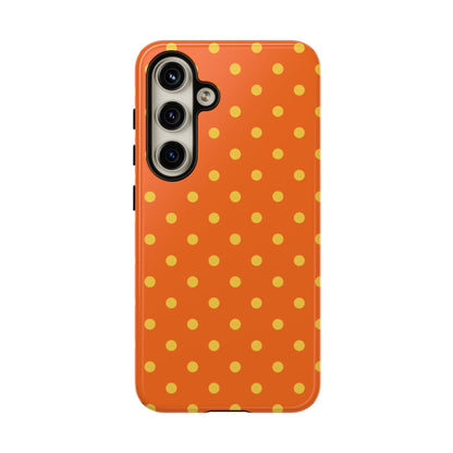 Trendy Orange & Yellow Dot Pattern Phone Case