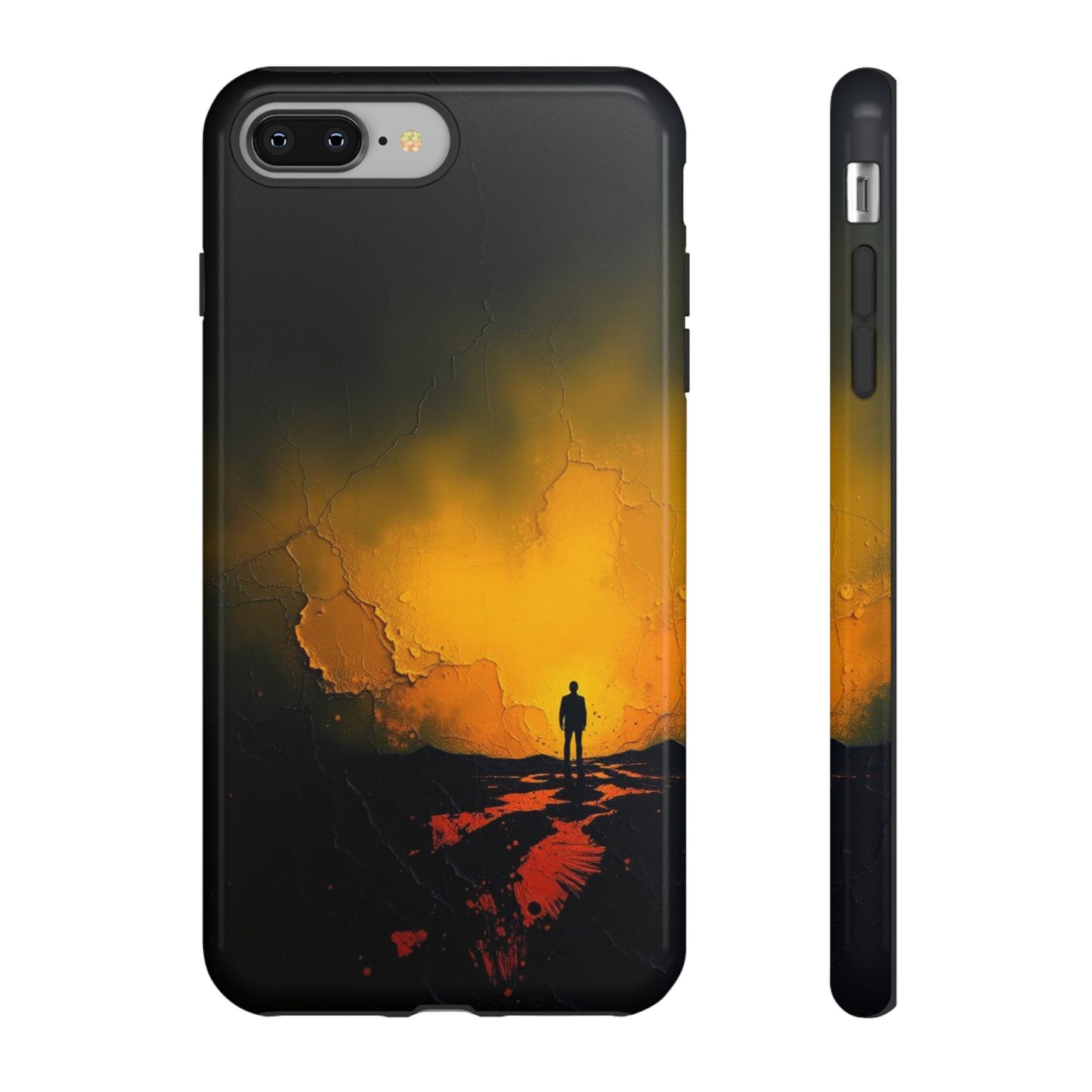 iPhone 8 Plus / Glossy Phone Case - Acrylic Mysterious Figure Phone Case