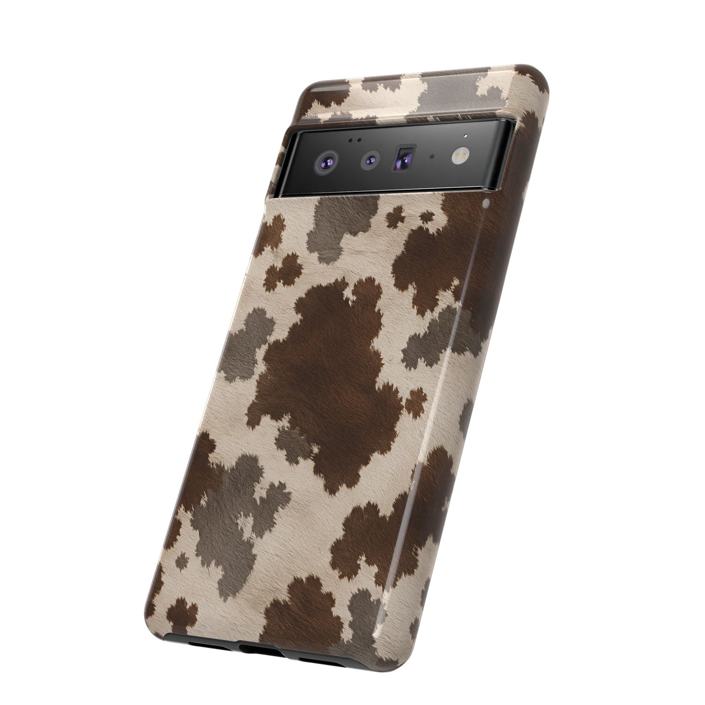 Stylish Mocha Cow Print Phone Case