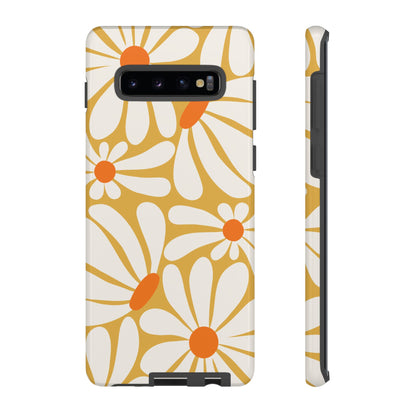 Phone Case - Retro Yellow Daisy Pattern Phone Case