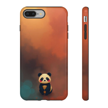 iPhone 8 Plus / Glossy Phone Case - Cute Colourful Panda Design Phone Case