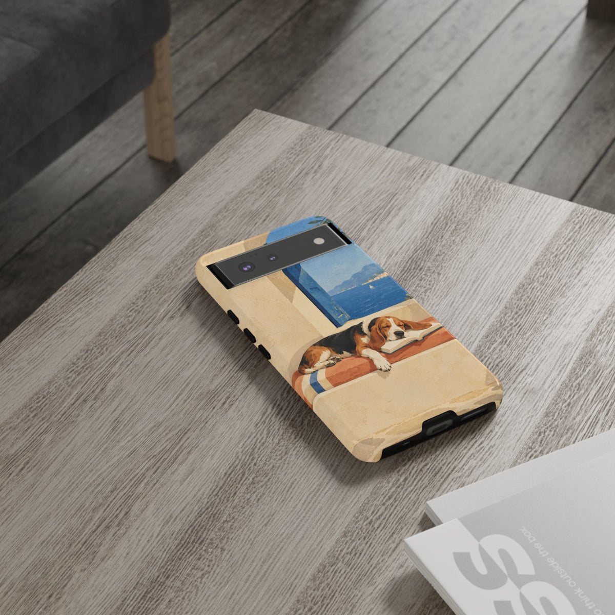 Basset Hound Unfinished Chapter Phone Case - Multicolor Phone Case