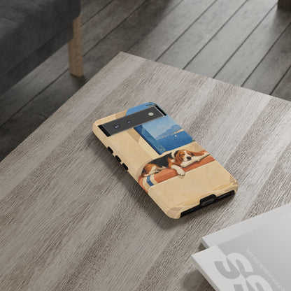 Basset Hound Unfinished Chapter Phone Case - Multicolor Phone Case