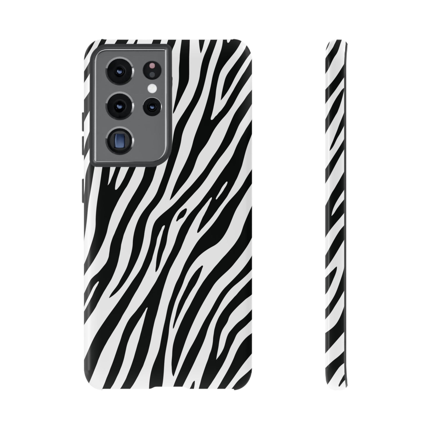 Monochrome Tiger Print Phone Case