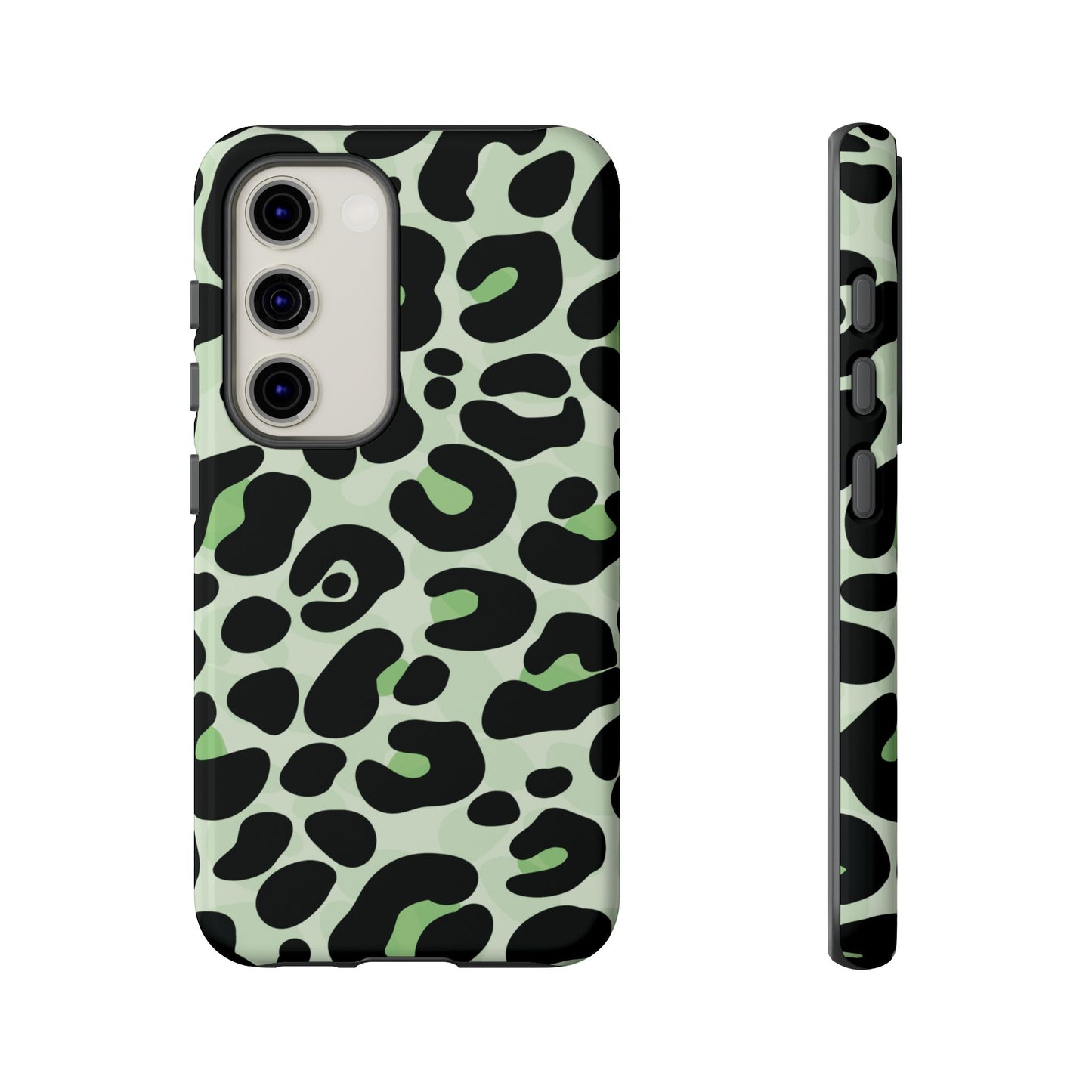 Chic Sage Leopard Print Phone Case
