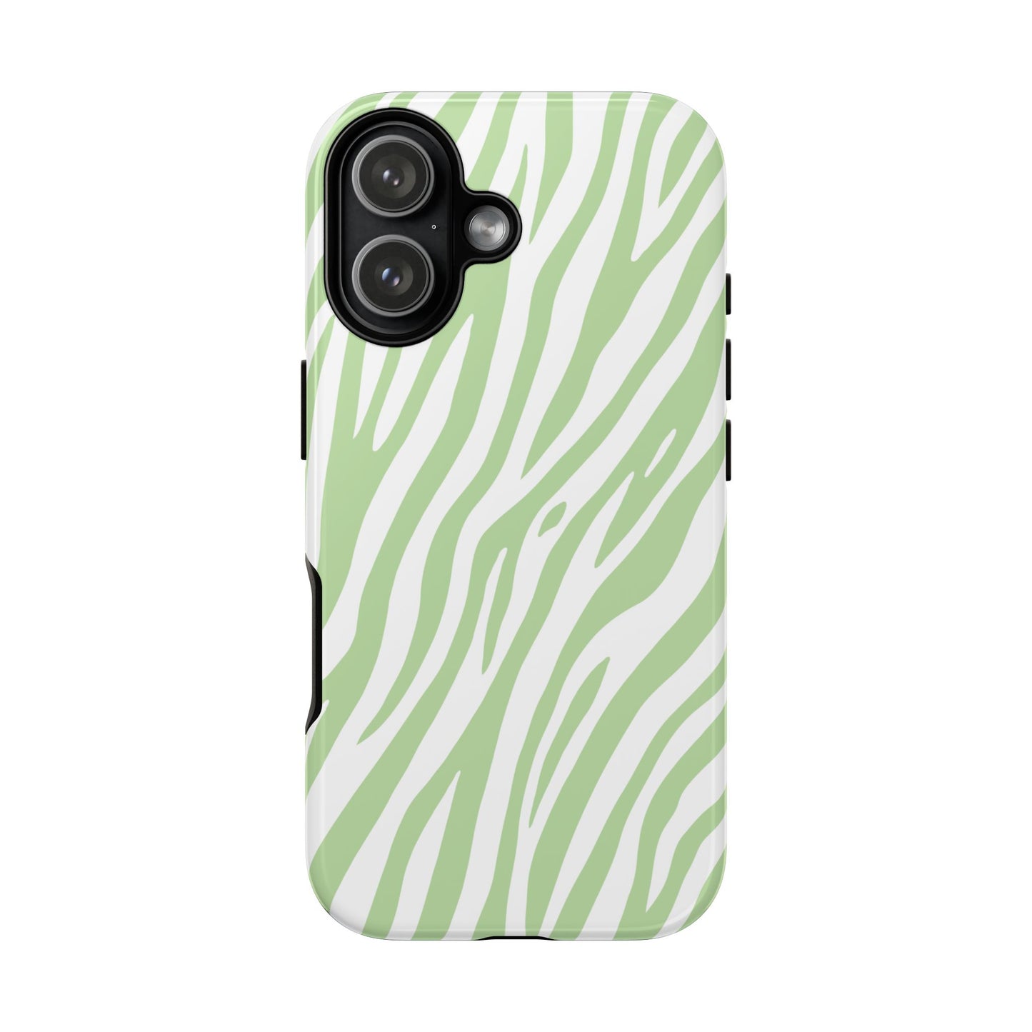 Mint Tiger Print Phone Case