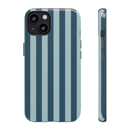 iPhone 13 / Glossy Phone Case - ’Blue Stripe Pattern’ Phone Case