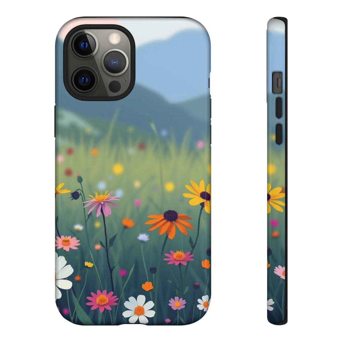 Vibrant Meadow Design Phone Case - Multicolor Phone Case - iPhone 12 Pro Max / Glossy