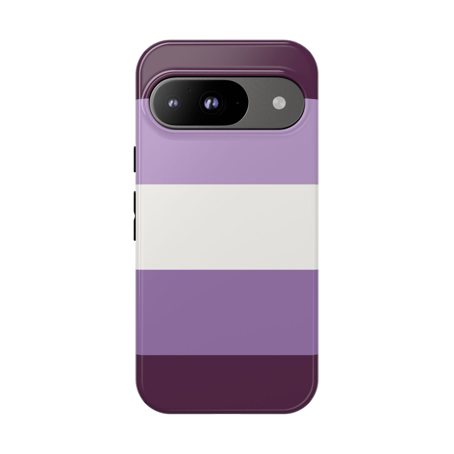 Google Pixel 9 / Glossy Phone Case - Purple Stripe Pattern Phone Case