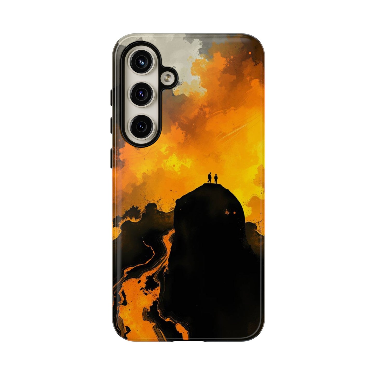 Samsung Galaxy S24 Plus / Glossy Phone Case - Gothic Watercolour Scene Phone Case