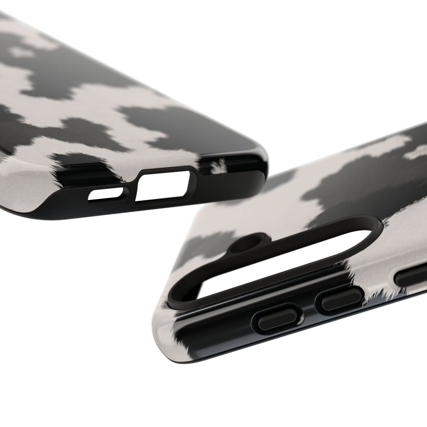 Modern Monochrome Cow Print Phone Case