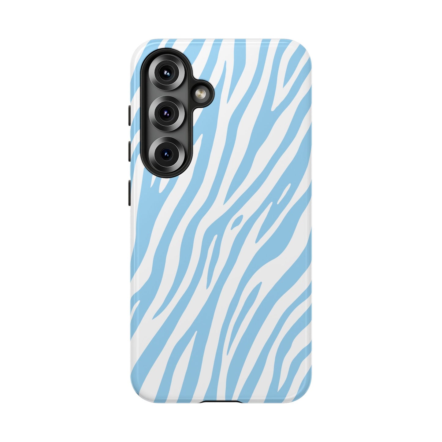Sky Blue Tiger Print Phone Case