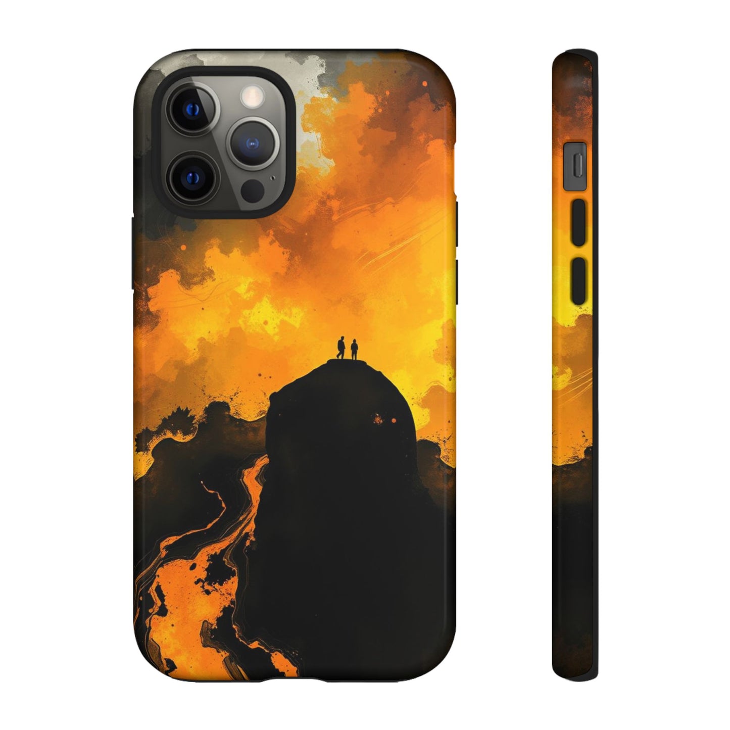 iPhone 12 Pro / Glossy Phone Case - Gothic Watercolour Scene Phone Case