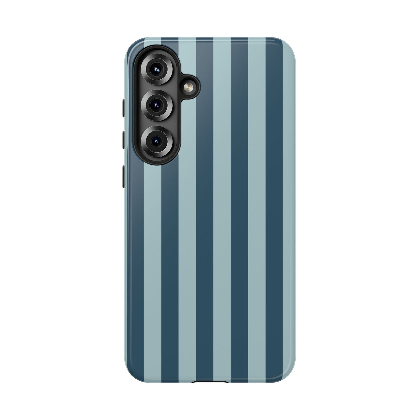 Samsung Galaxy S25 Plus / Glossy Phone Case - ’Blue Stripe Pattern’ Phone Case