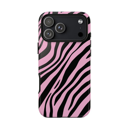 Modern Blush Zebra Print Phone Case
