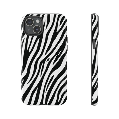 Monochrome Tiger Print Phone Case