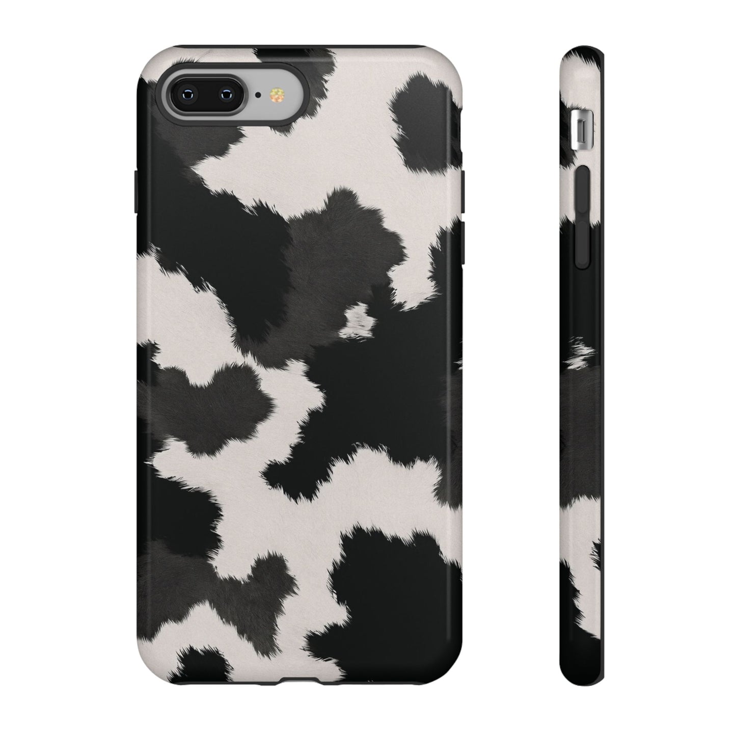 Modern Monochrome Cow Print Phone Case
