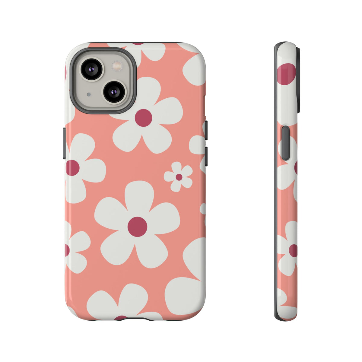 Cute Pink Daisy Pattern #2 Phone Case - Pink Phone Case - iPhone 14 / Glossy