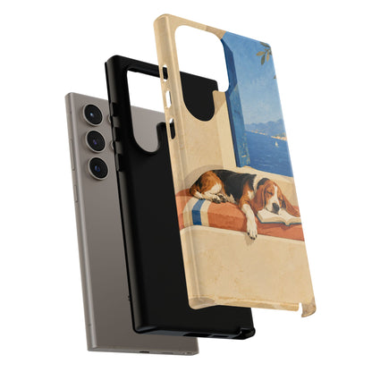 Basset Hound Unfinished Chapter Phone Case - Multicolor Phone Case