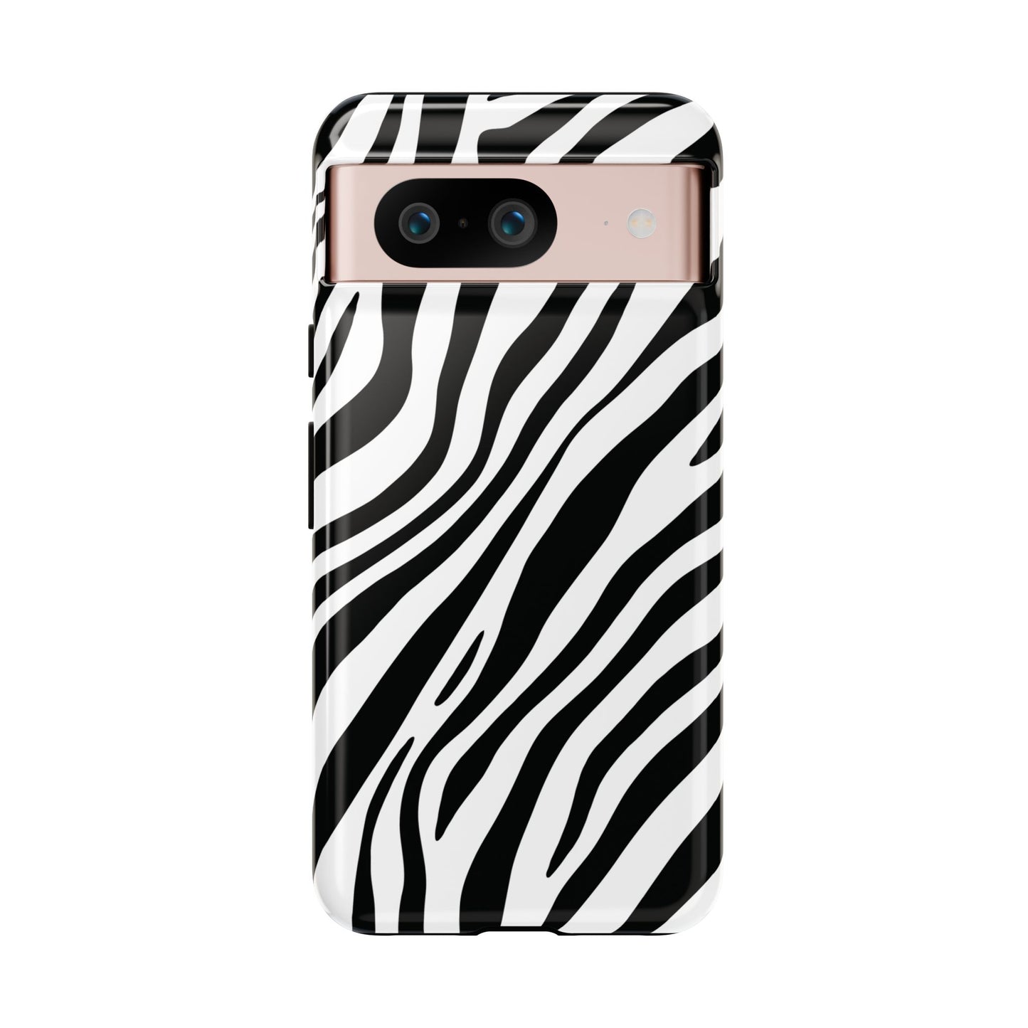 Modern Monochrome Zebra Print Phone Case