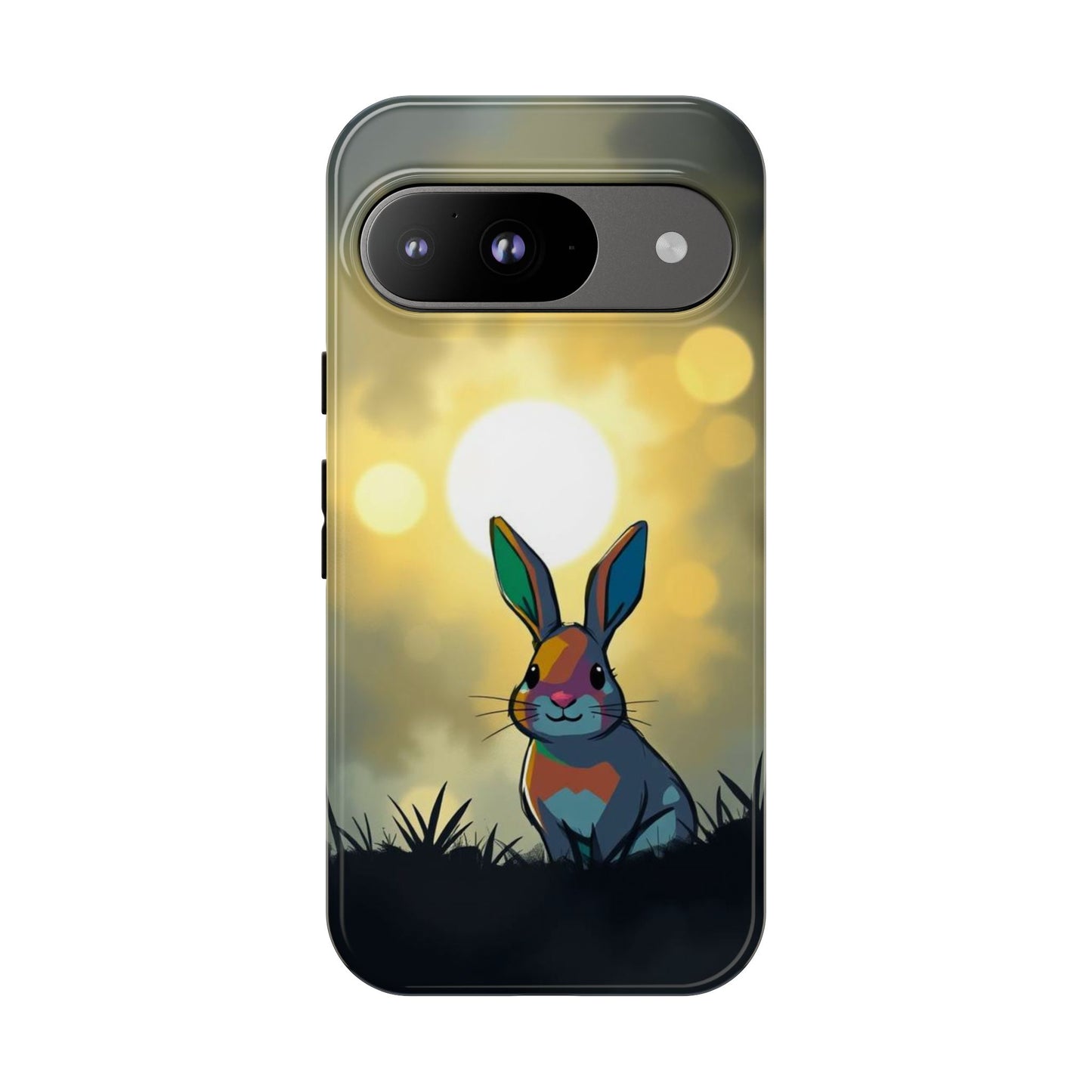 Google Pixel 9 / Glossy Phone Case - Gothic Rabbit Moody Design Phone Case