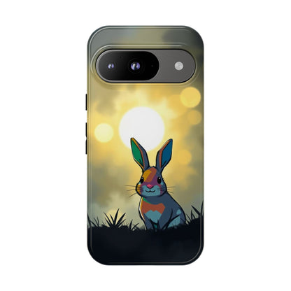 Google Pixel 9 / Glossy Phone Case - Gothic Rabbit Moody Design Phone Case