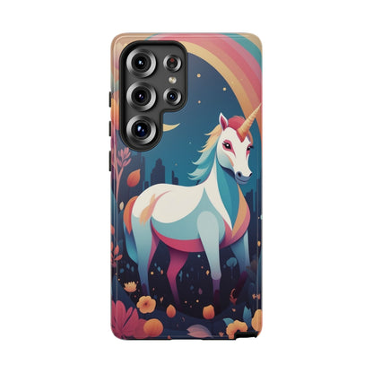 Stylised Unicorn & Rainbow Design Phone Case - Multicolor Phone Case - Samsung Galaxy S25 Ultra / Glossy
