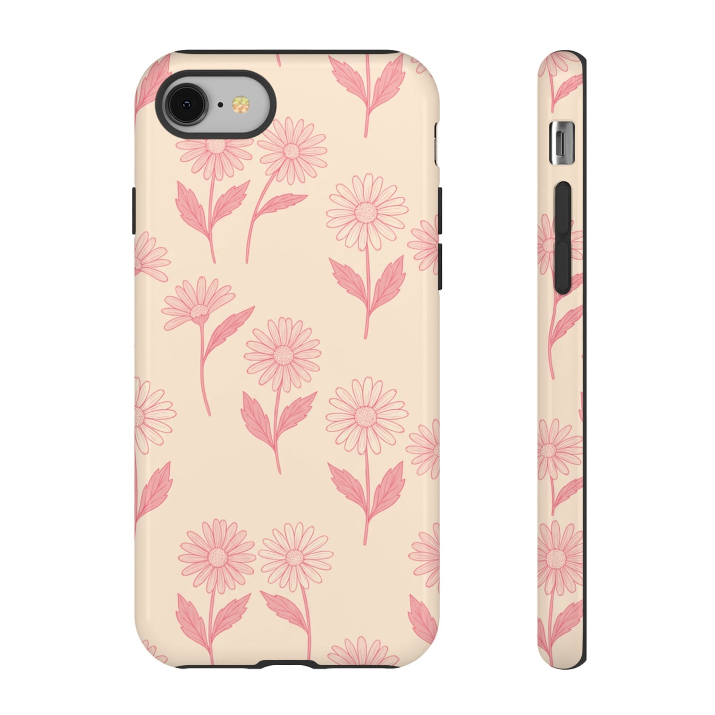 Pretty Pink Daisy Pattern Phone Case