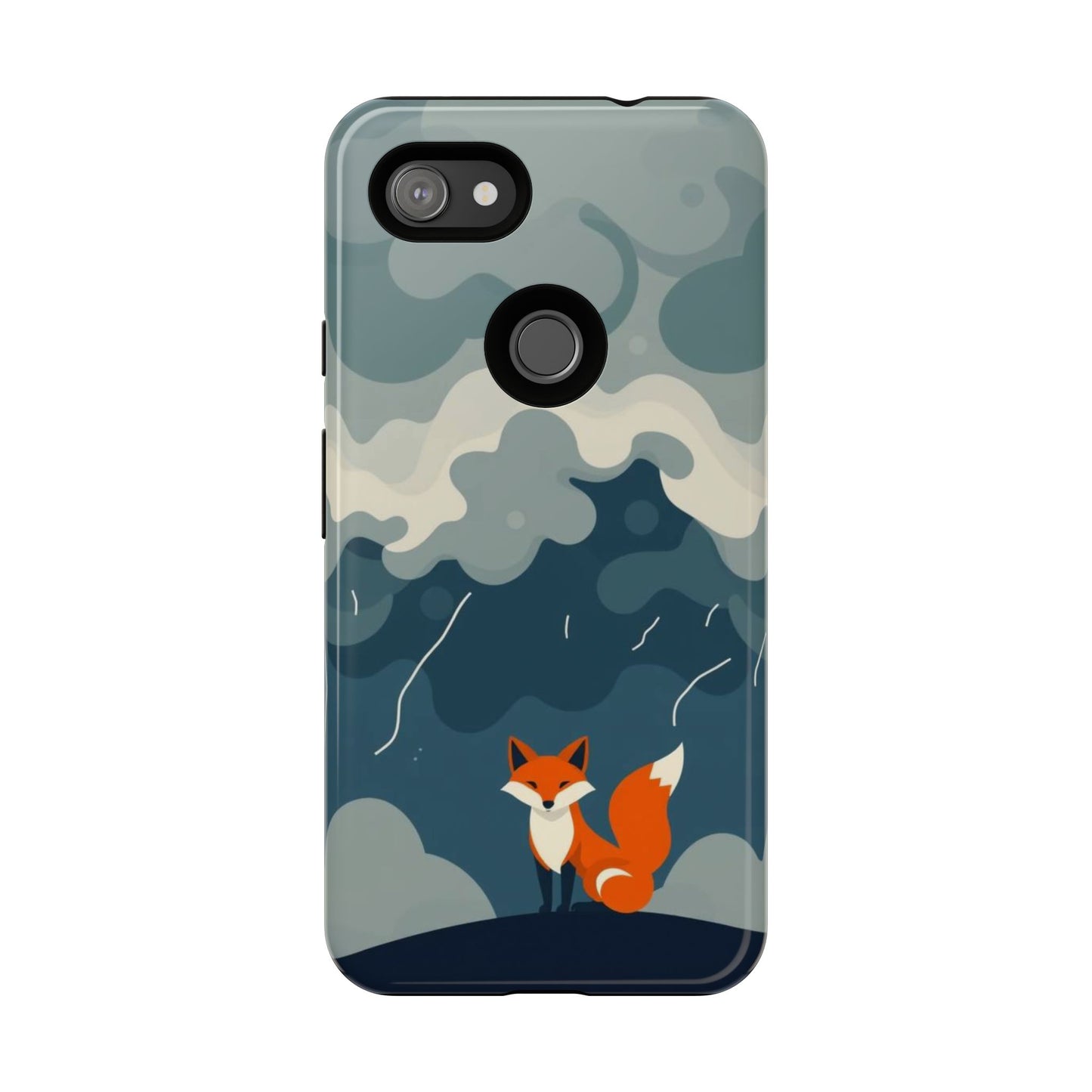 Stormy Fox Design Phone Case