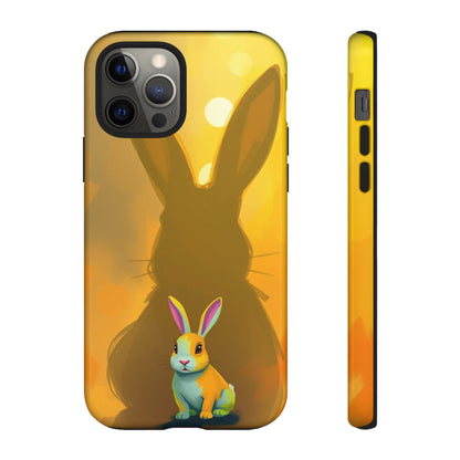 iPhone 12 Pro / Glossy Phone Case - Shadow Rabbit Design Phone Case