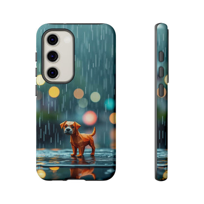 Samsung Galaxy S23 / Glossy Phone Case - Origami ’Soggy Dog’ Design Phone Case