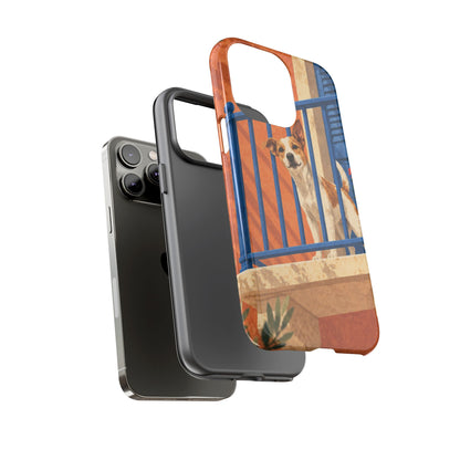 Jack Russell Terrier Balcony Busybody Phone Case - Multicolor Phone Case