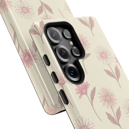 Pretty Blush Daisy Pattern Phone Case