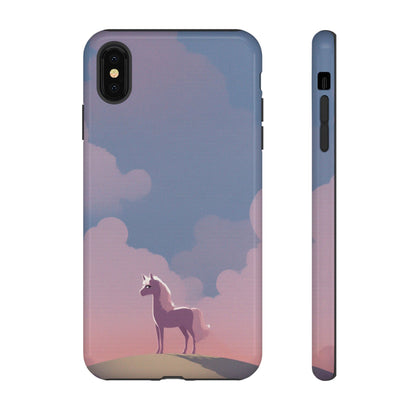 iPhone XS MAX / Glossy Phone Case - Pony & Cloud Design Phone Case