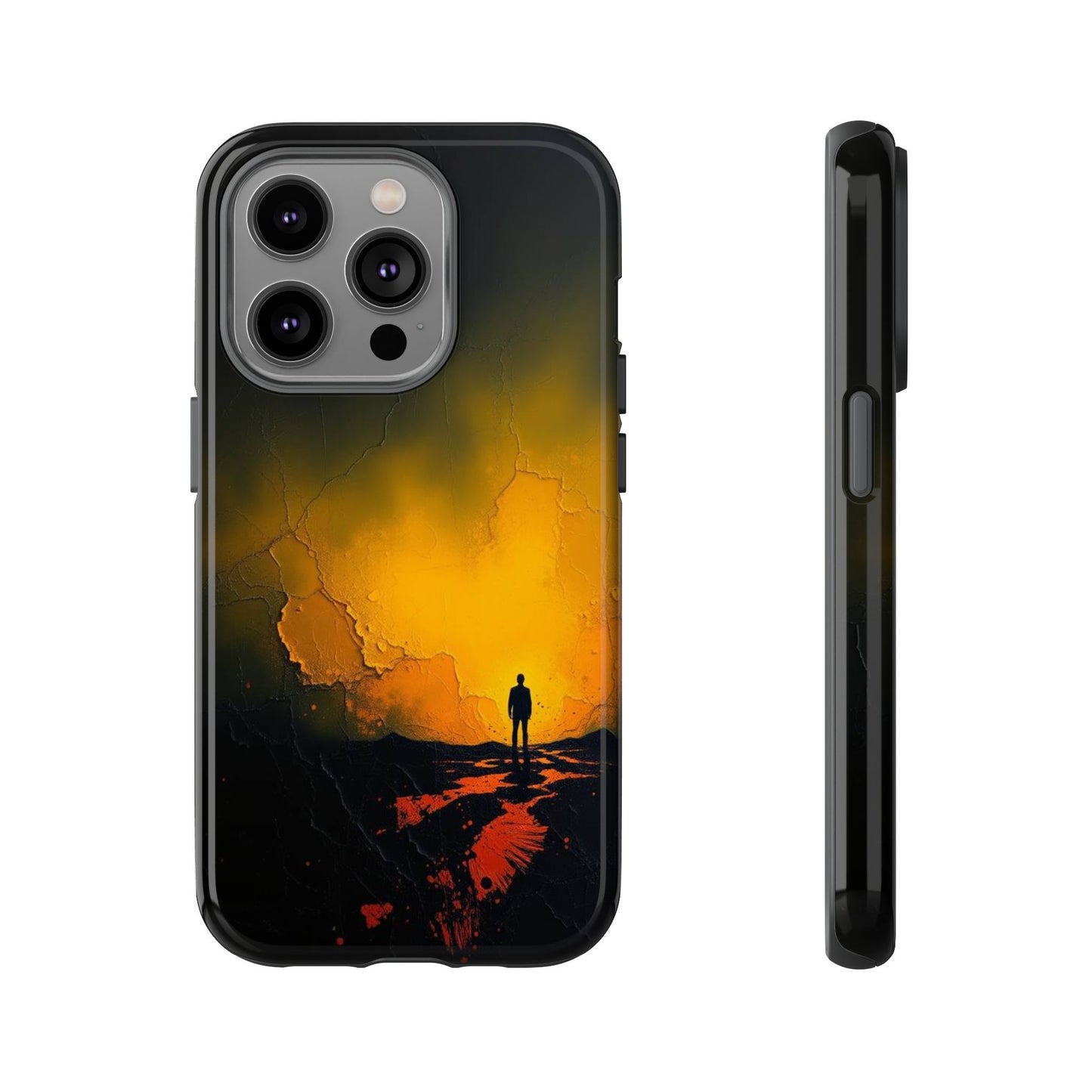 Acrylic Mysterious Figure Phone Case