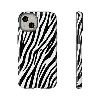 Monochrome Tiger Print Phone Case