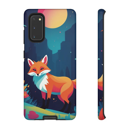 Samsung Galaxy S20 / Glossy Phone Case - Stylised Fox Design Phone Case