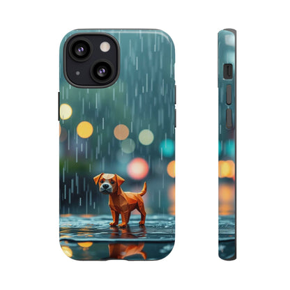 iPhone 13 Mini / Glossy Phone Case - Origami ’Soggy Dog’ Design Phone Case