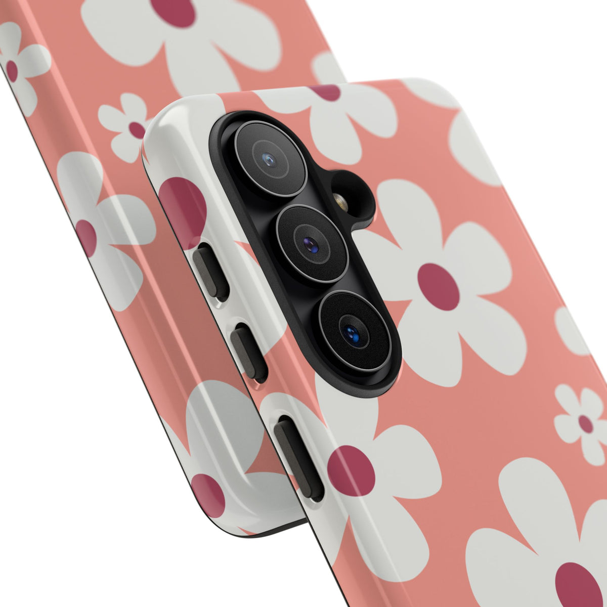 Cute Pink Daisy Pattern #2 Phone Case - Pink Phone Case