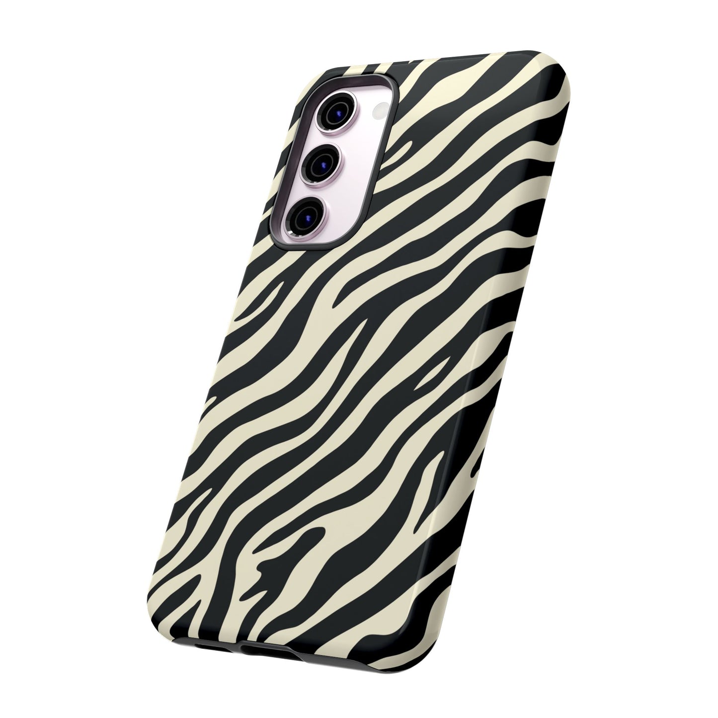 Chic Ivory Zebra Print Phone Case