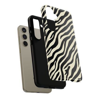 Chic Ivory Zebra Print Phone Case