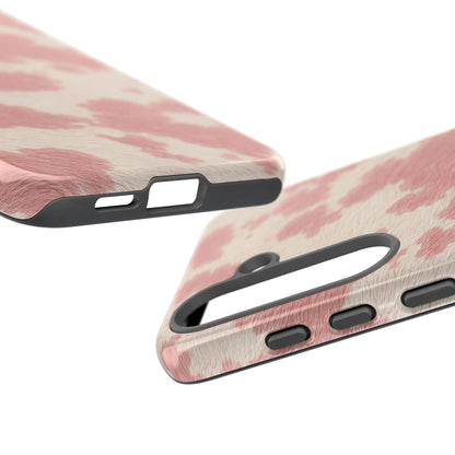 Pretty Blush Cow Print Phone Case