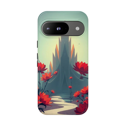 Google Pixel 9 / Glossy Phone Case - Gothic Alien Garden Design Phone Case