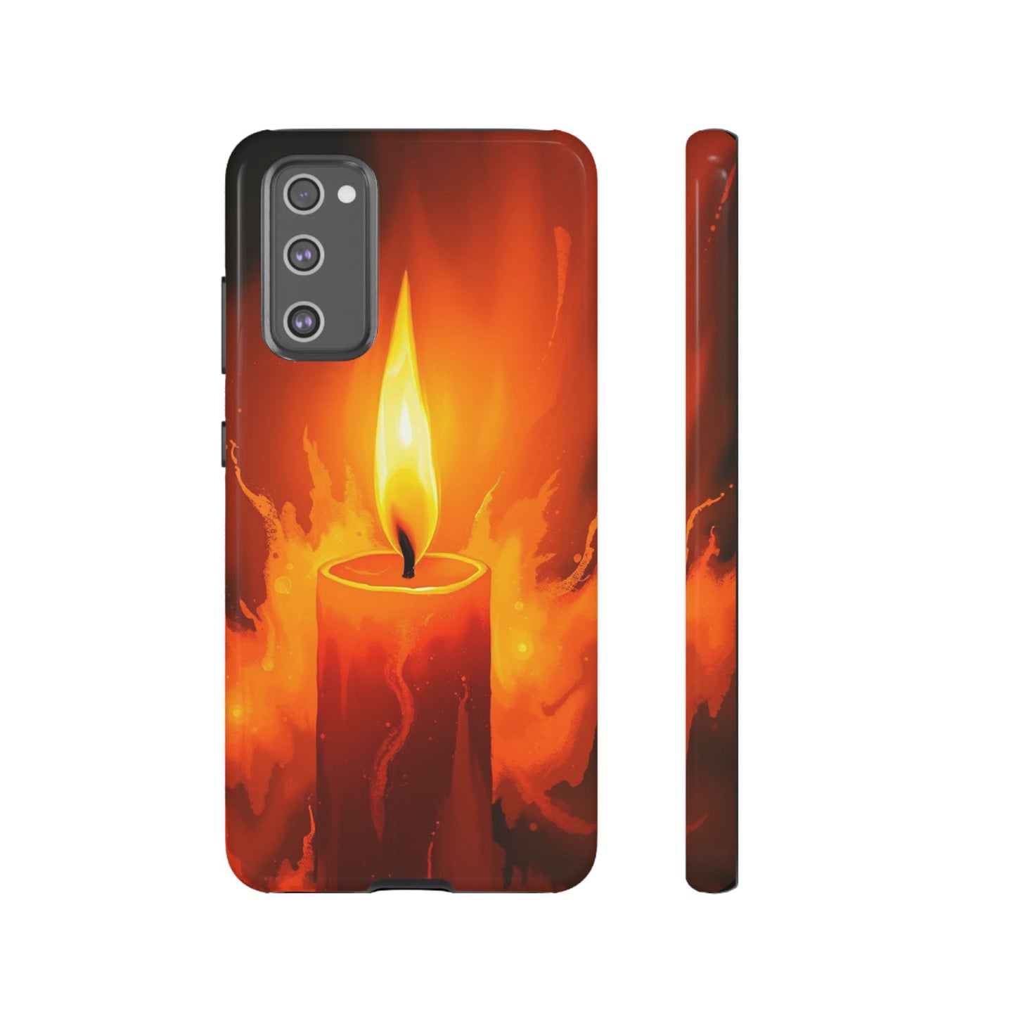 Samsung Galaxy S20 FE / Glossy Phone Case - Red Candle Phone Case